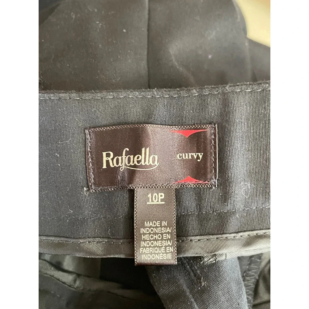 Rafaella Women Pants Lot of 2 Size 10P Dress Tapered Navy Blue Tan Plaid Bundle‎
